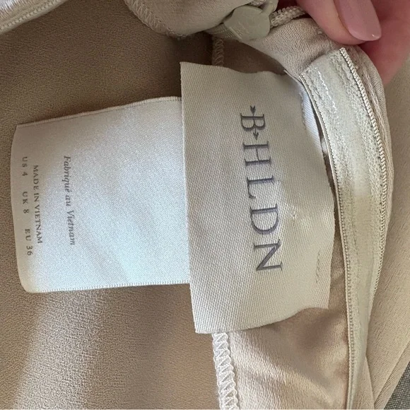 BHLDN Champagne Halter Neck Dress - Picture 5 of 5